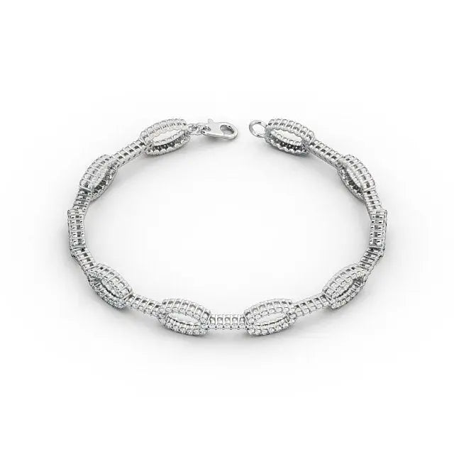 2.95CTW Designer Round Lab Grown Diamond Bracelet  customdiamjewel   