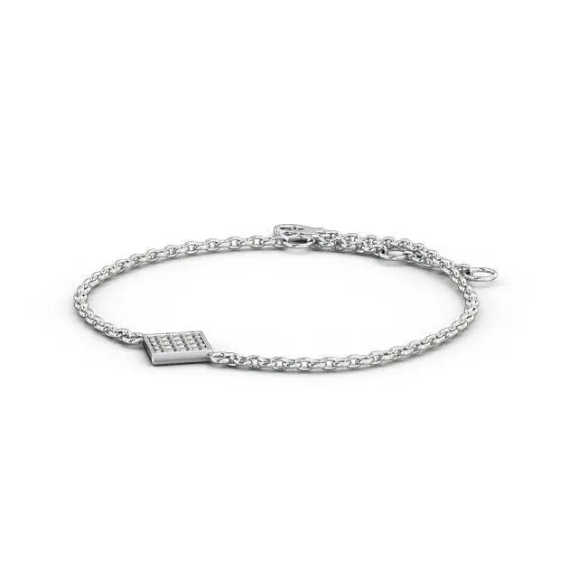 0.48CT Cluster Delicate Lab Grown Diamond Bracelet  customdiamjewel   