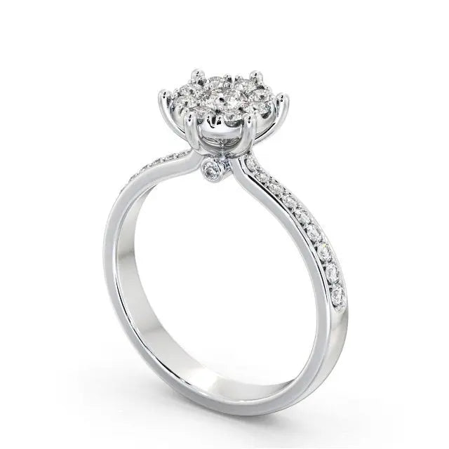 Round Cut Eternity 0.45CTW Lab Grown Diamond Ring  customdiamjewel   