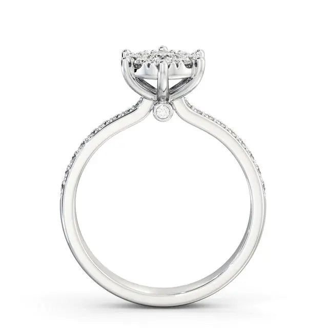 Round Cut Eternity 0.45CTW Lab Grown Diamond Ring  customdiamjewel   