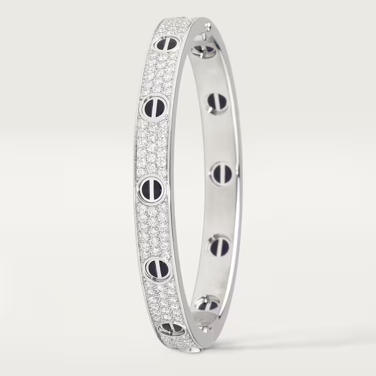 Pave Moissanite Cluster Bangle Bracelet  customdiamjewel   