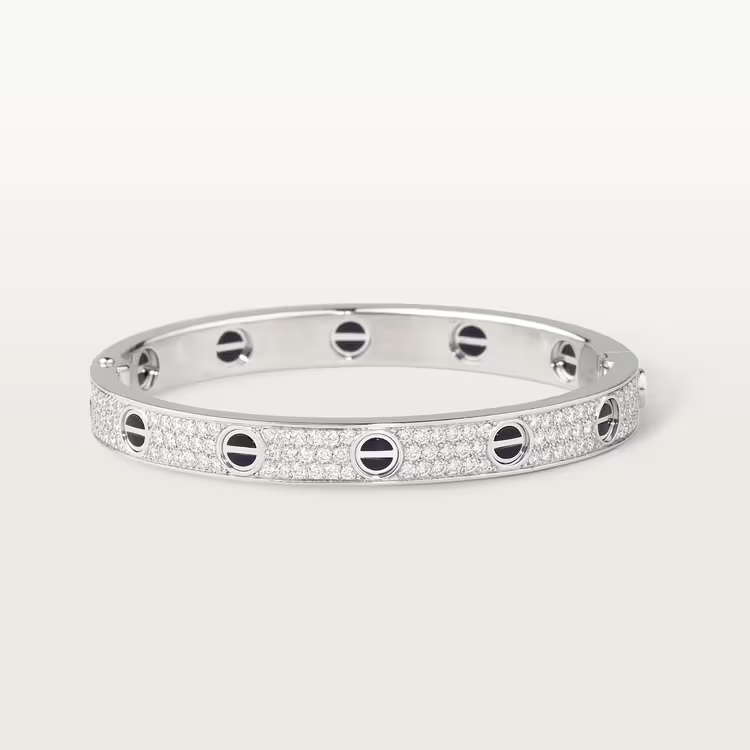 Pave Moissanite Cluster Bangle Bracelet  customdiamjewel Sterling Silver White Gold VVS-EF