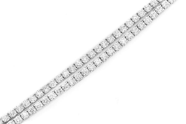 Luxury Tennis Chain Necklace Round Diamond Jewelry  customdiamjewel   