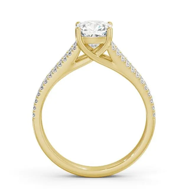 0.90CTW Cushion Lab Grown Diamond Engagement Ring  customdiamjewel   