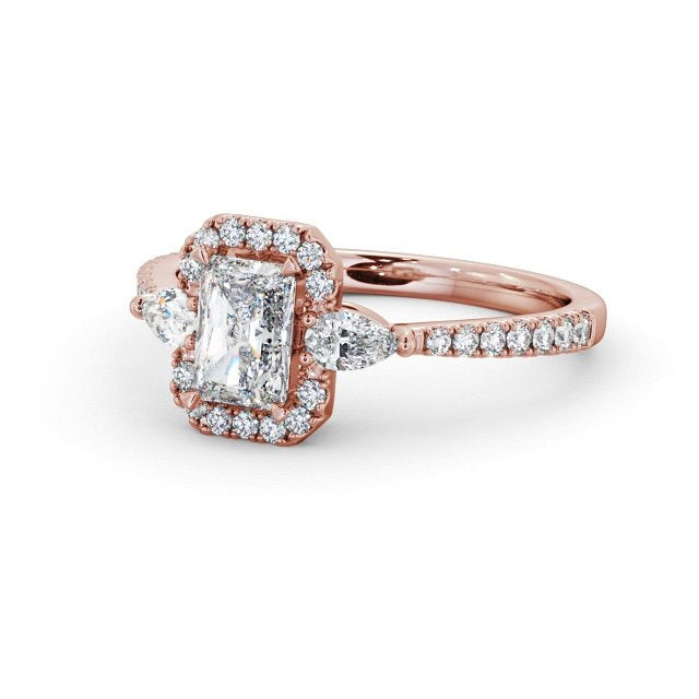 Halo Radiant Cut 1CT Lab Grown Diamond Ring – customdiamjewel
