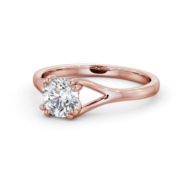 Split Shank 1.50ct Round Cut Lab Grown Diamond Ring  customdiamjewel 10KT Rose Gold VVS-EF