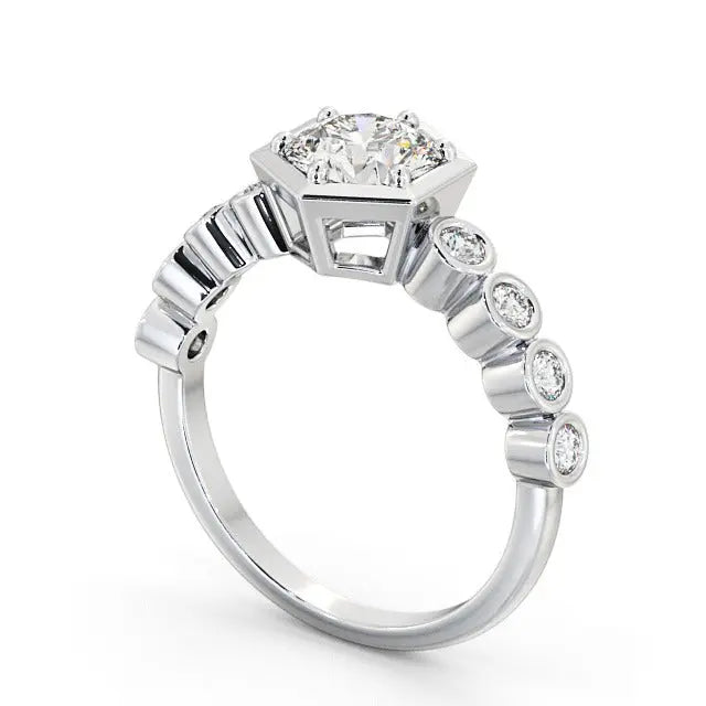 2.00CT Round Cut Lab Grown Diamond Bezel Set Ring  customdiamjewel   