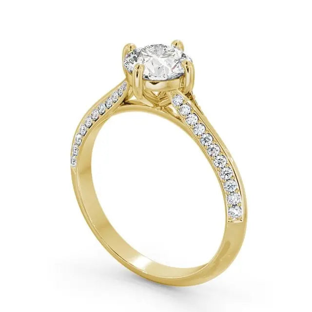 Designer 1.50CTW Round Lab Grown Diamond Ring  customdiamjewel   