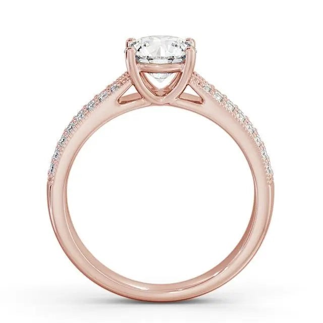 Unique 1.00CT Round Cut Lab Grown Diamond Ring  customdiamjewel   