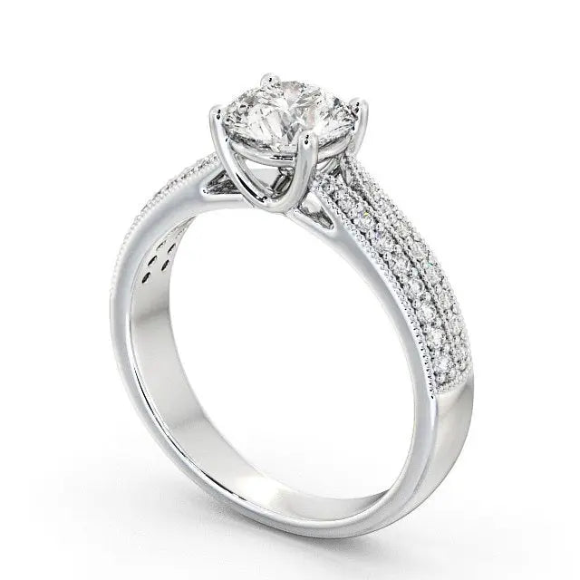 Unique 1.00CT Round Cut Lab Grown Diamond Ring  customdiamjewel   