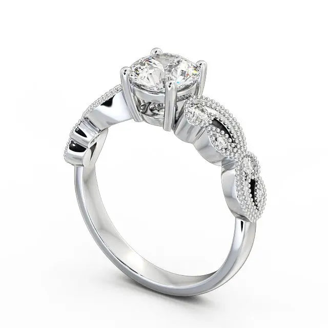 1.00CT Lab Grown Diamond Vintage Engagement Ring  customdiamjewel   