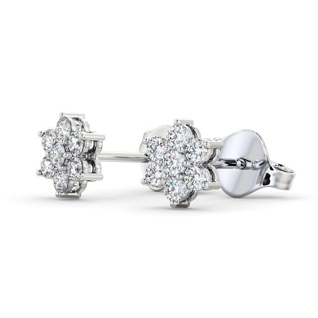 0.30CTW Cluster Lab Grown Diamond Stud Earrings  customdiamjewel   