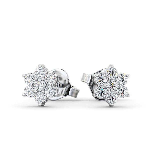 0.30CTW Cluster Lab Grown Diamond Stud Earrings  customdiamjewel   