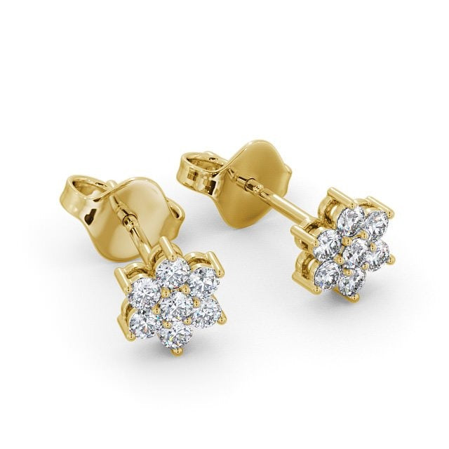 0.30CTW Cluster Lab Grown Diamond Stud Earrings  customdiamjewel   