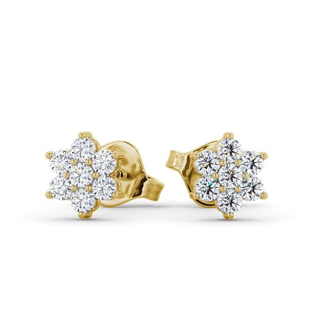 0.30CTW Cluster Lab Grown Diamond Stud Earrings  customdiamjewel   