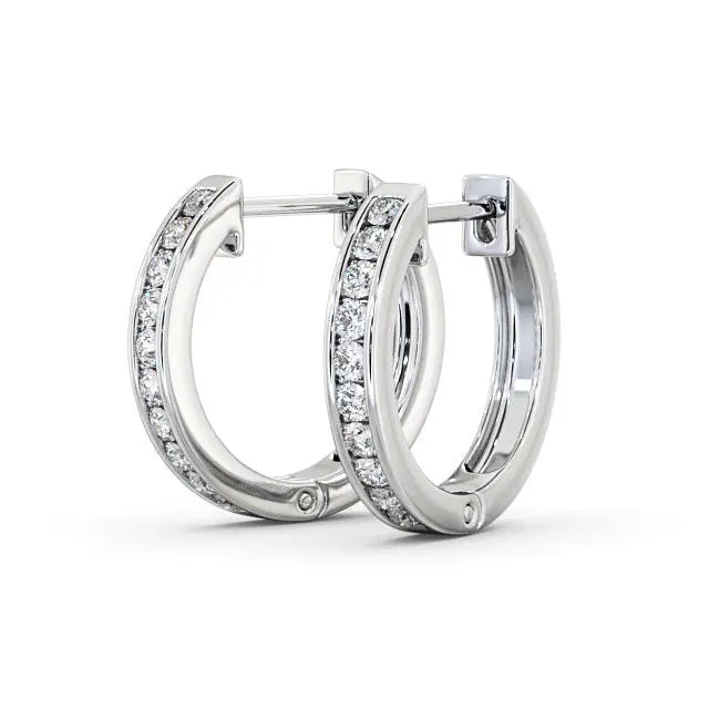 0.30CTW Channel Set Lab Grown Diamond Earring  customdiamjewel   