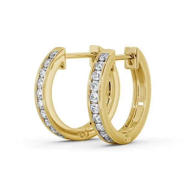 0.30CTW Channel Set Lab Grown Diamond Earring  customdiamjewel   