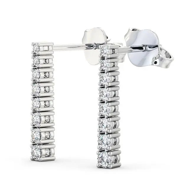 1.10CTW Lab Grown Diamond Bar Earrings  customdiamjewel   