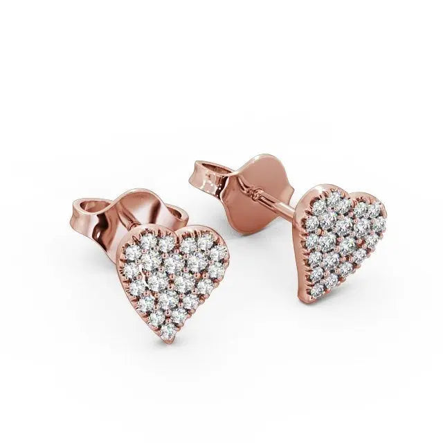 Heart Shape 0.22CTW Lab Grown Diamond Earrings  customdiamjewel   