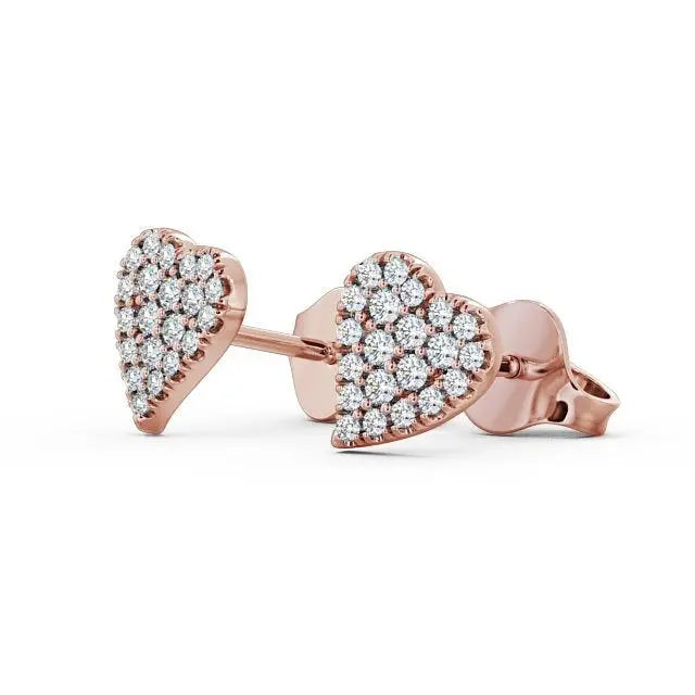 Heart Shape 0.22CTW Lab Grown Diamond Earrings  customdiamjewel   