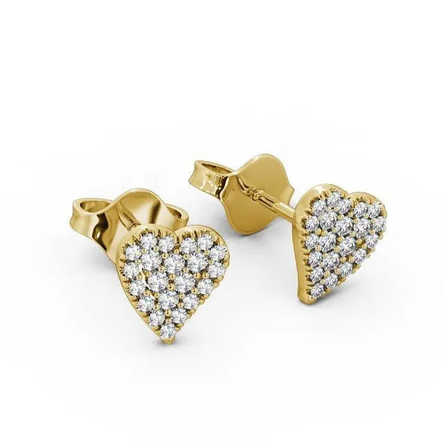 Heart Shape 0.22CTW Lab Grown Diamond Earrings  customdiamjewel   