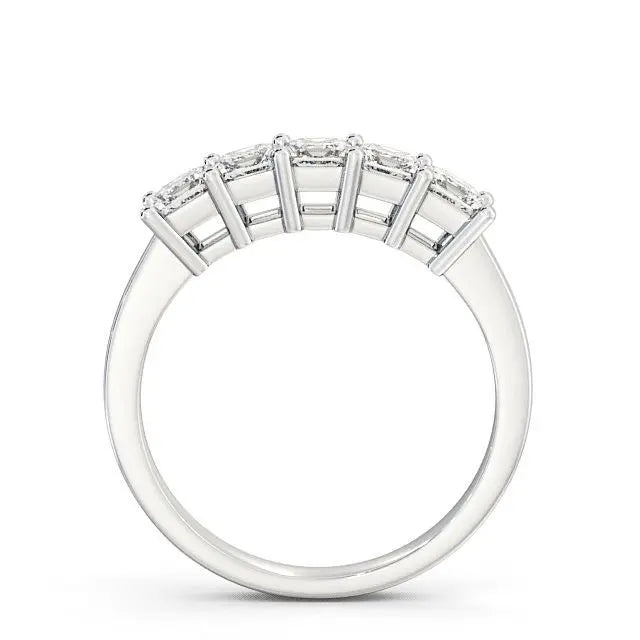 1.00CTW Five Stone Princess Lab Grown Diamond Ring  customdiamjewel   