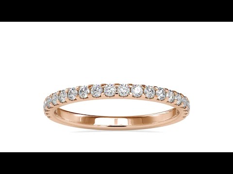 0.40CTW Half Eternity Wedding Diamond Band customdiamjewel