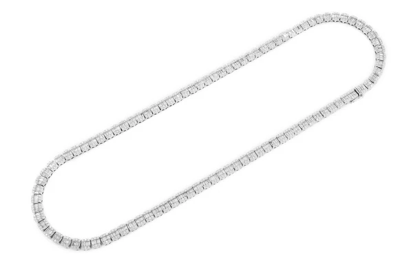 Baguette Diamond Square type Chain Necklace  customdiamjewel   