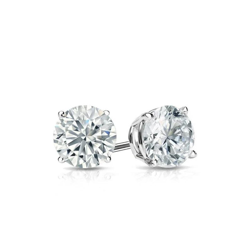 2.0CT Moissanite Brilliant Diamond Earring  customdiamjewel   