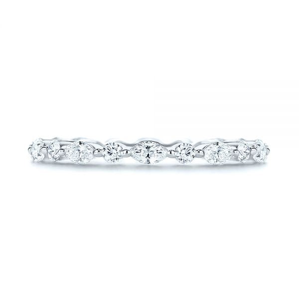 Multi Shape Moissanite Eternity Wedding Band  customdiamjewel   