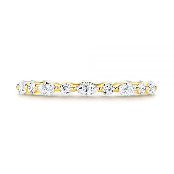 Multi Shape Moissanite Eternity Wedding Band  customdiamjewel   