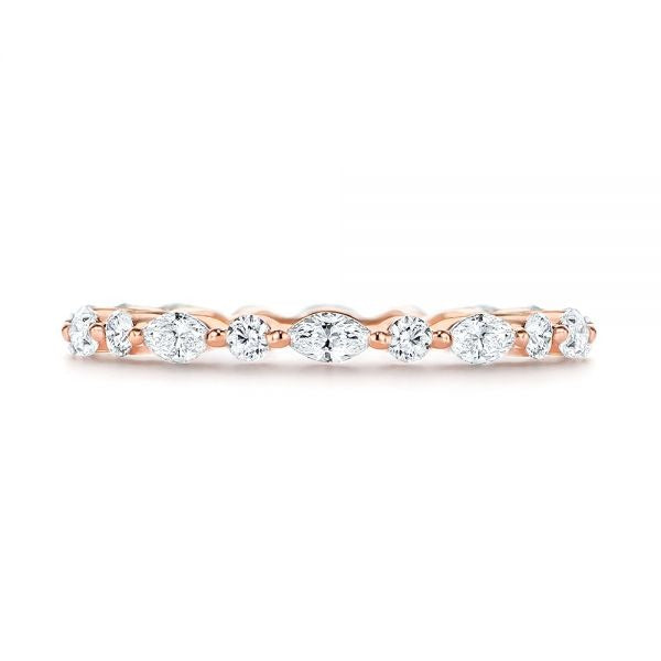 Multi Shape Moissanite Eternity Wedding Band  customdiamjewel   