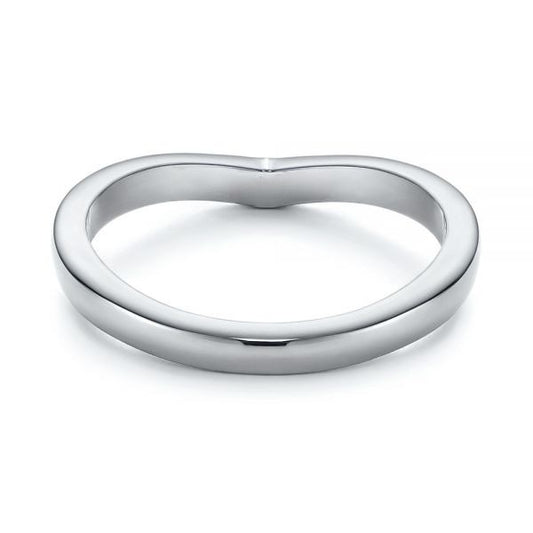 Contoured Black Rhodium Wedding Band  customdiamjewel   