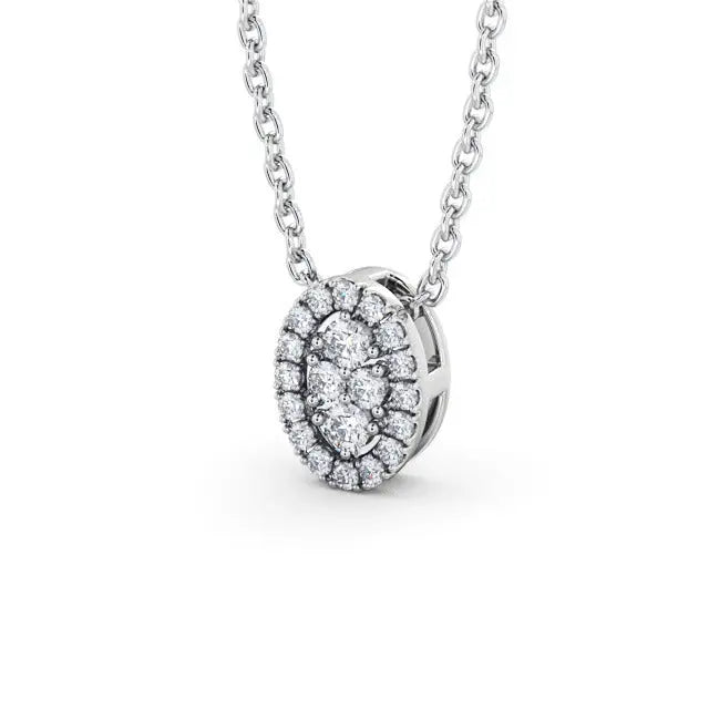 0.50CTW Oval Cut Lab Grown Diamond Pendant  customdiamjewel   