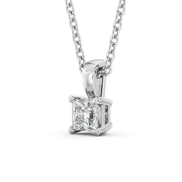 1.20CTW Princess Cut Solitaire Lab Grown Diamond Pendant  customdiamjewel   