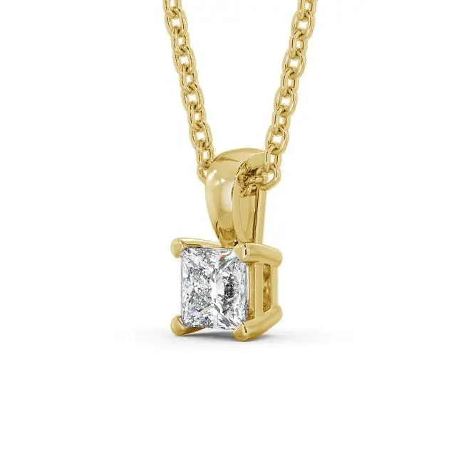 1.20CTW Princess Cut Solitaire Lab Grown Diamond Pendant  customdiamjewel   