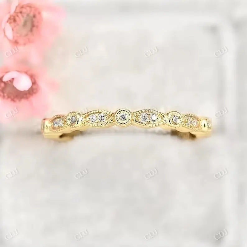 Vintage Style Inspired Lab Grown Diamond Wedding Band  customdiamjewel   