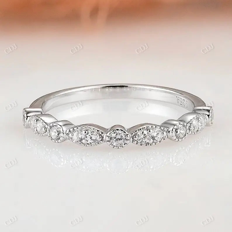 Vintage Style Inspired Lab Grown Diamond Wedding Band  customdiamjewel   