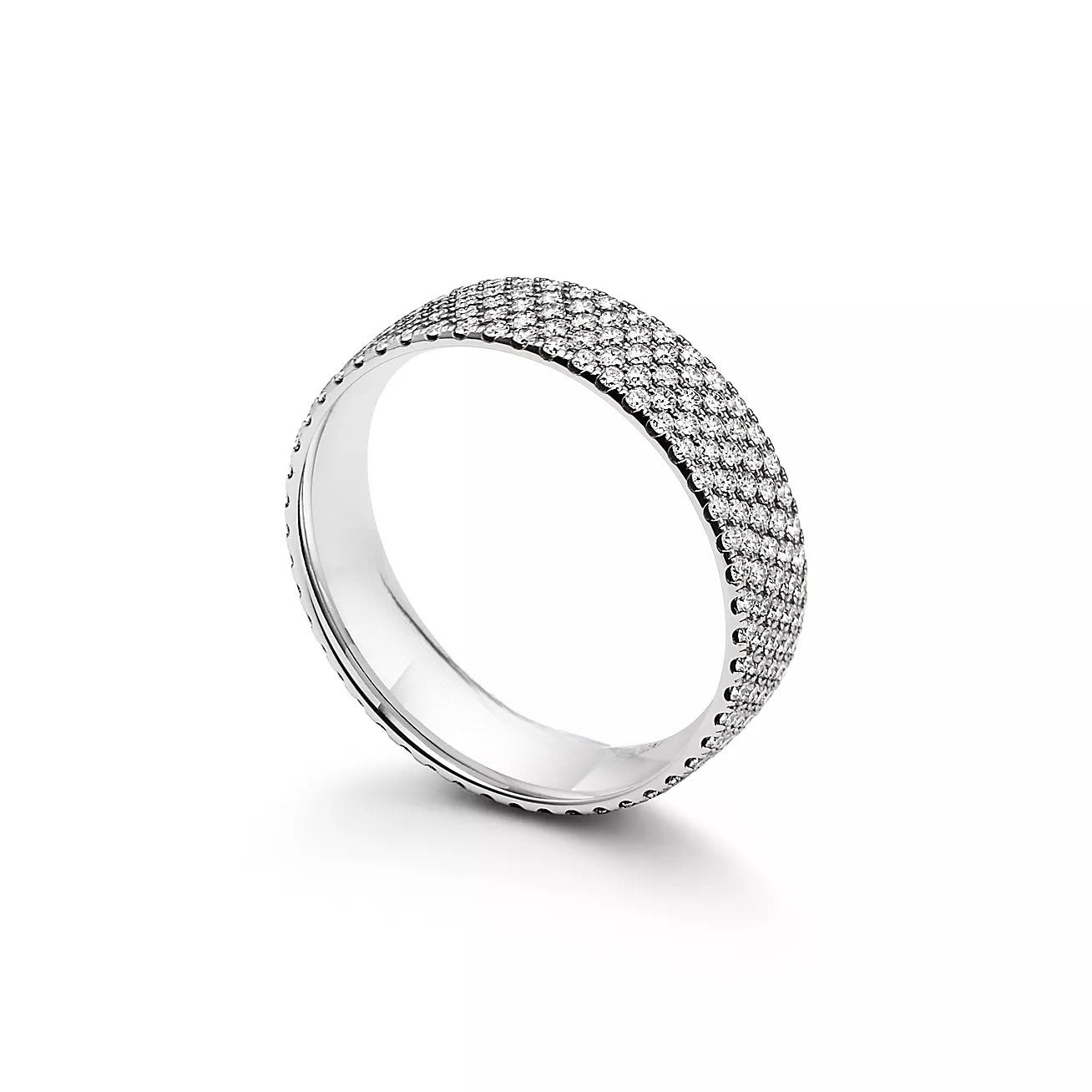 Five Raw Pave Lab Grown Diamond Wedding Band  customdiamjewel   