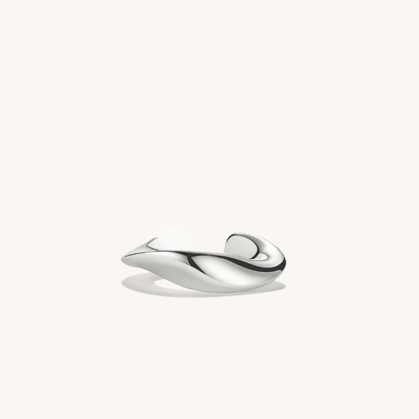 Wave Curved Ear Cuff 925 Sterling Silver Earring  customdiamjewel   