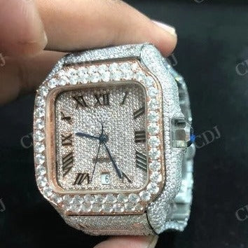 Cartier Diamond Hip Hop Luxury Watch  customdiamjewel   