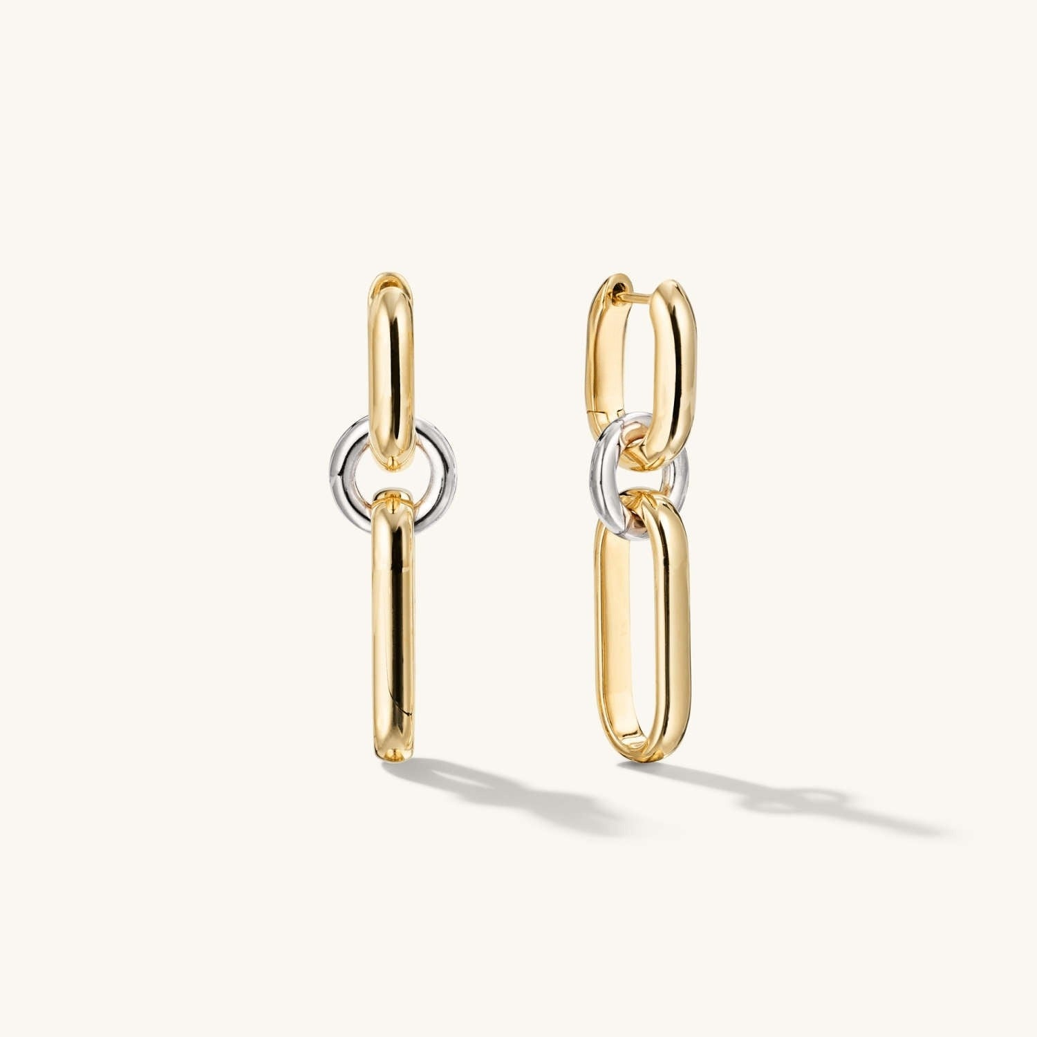 Mixed Convertible Link 14K Gold Wedding Earrings  customdiamjewel Sterling Silver Yellow Gold VVS-EF