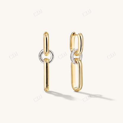 Mixed Convertible Chain Earrings  customdiamjewel 10 KT Solid Gold Yellow Gold 