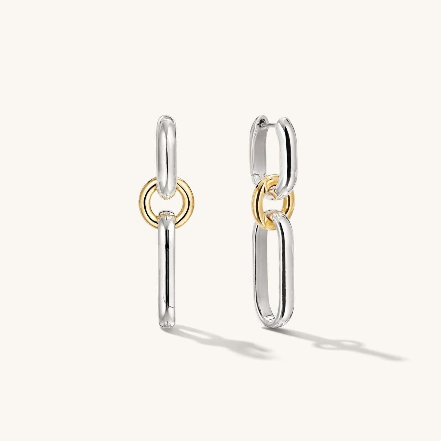 Mixed Convertible Link 14K Gold Wedding Earrings  customdiamjewel Sterling Silver White Gold VVS-EF