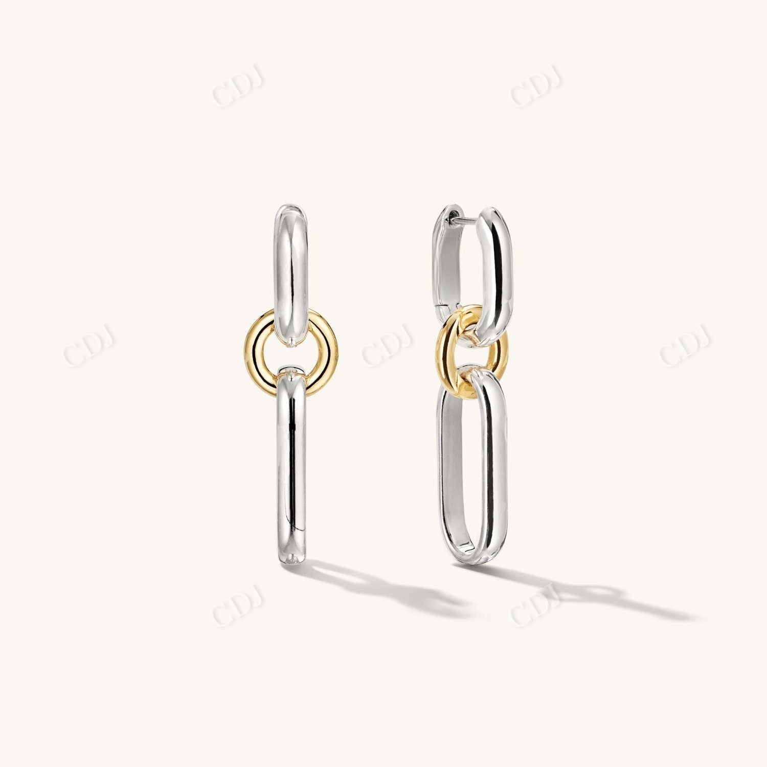 Mixed Convertible Chain Earrings  customdiamjewel 10 KT Solid Gold White Gold 