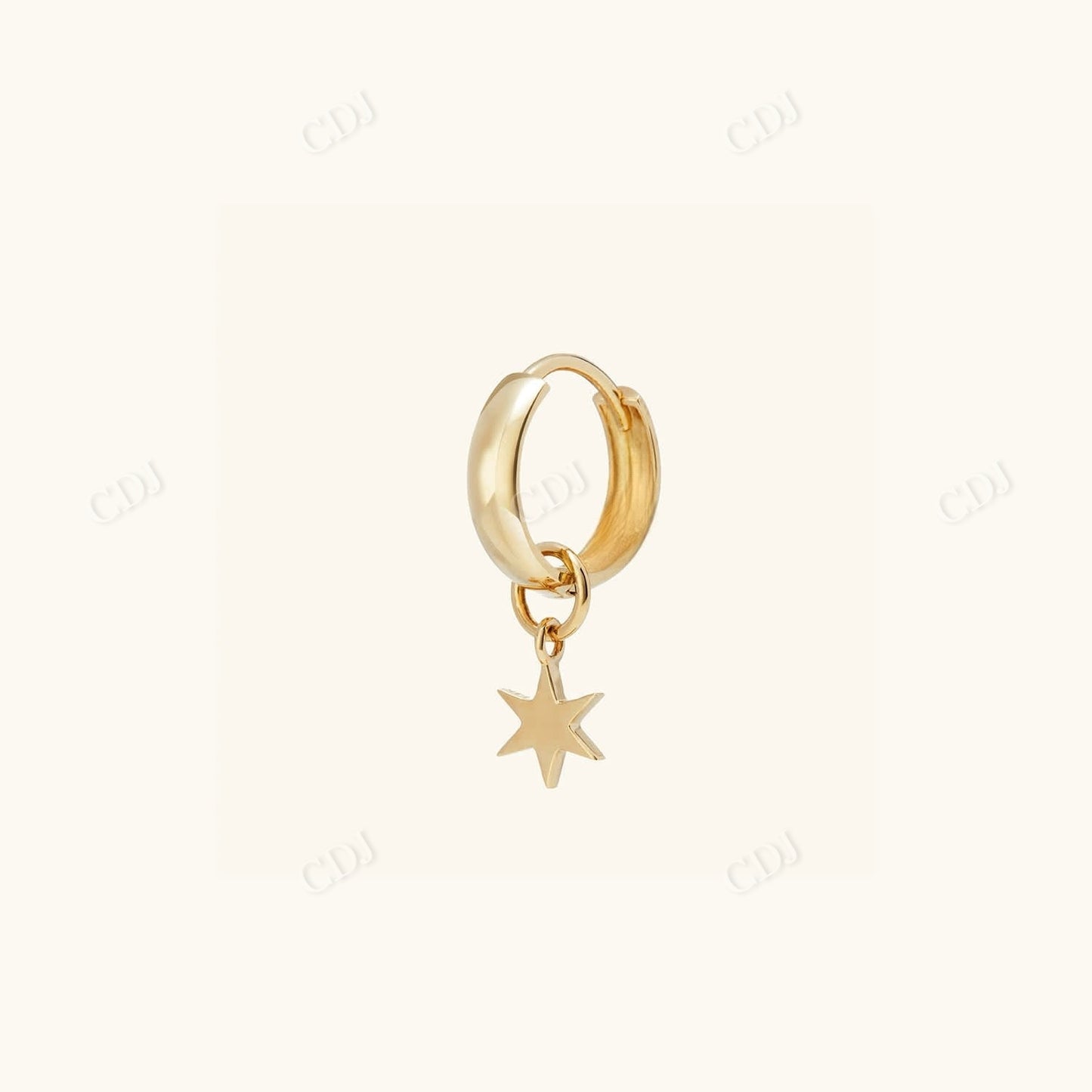 Single Star Charm for Hoop Earrings For Girls  customdiamjewel   